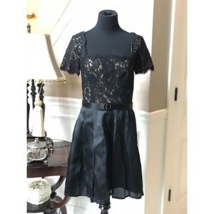 Black & Nude Lace Dress